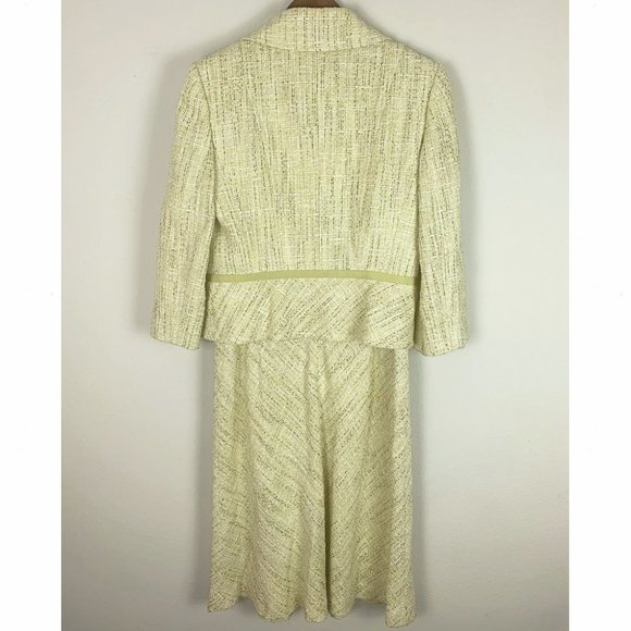 Ann Taylor Boucle Tweed A-Line Midi Shift Dress - Picture 7 of 9